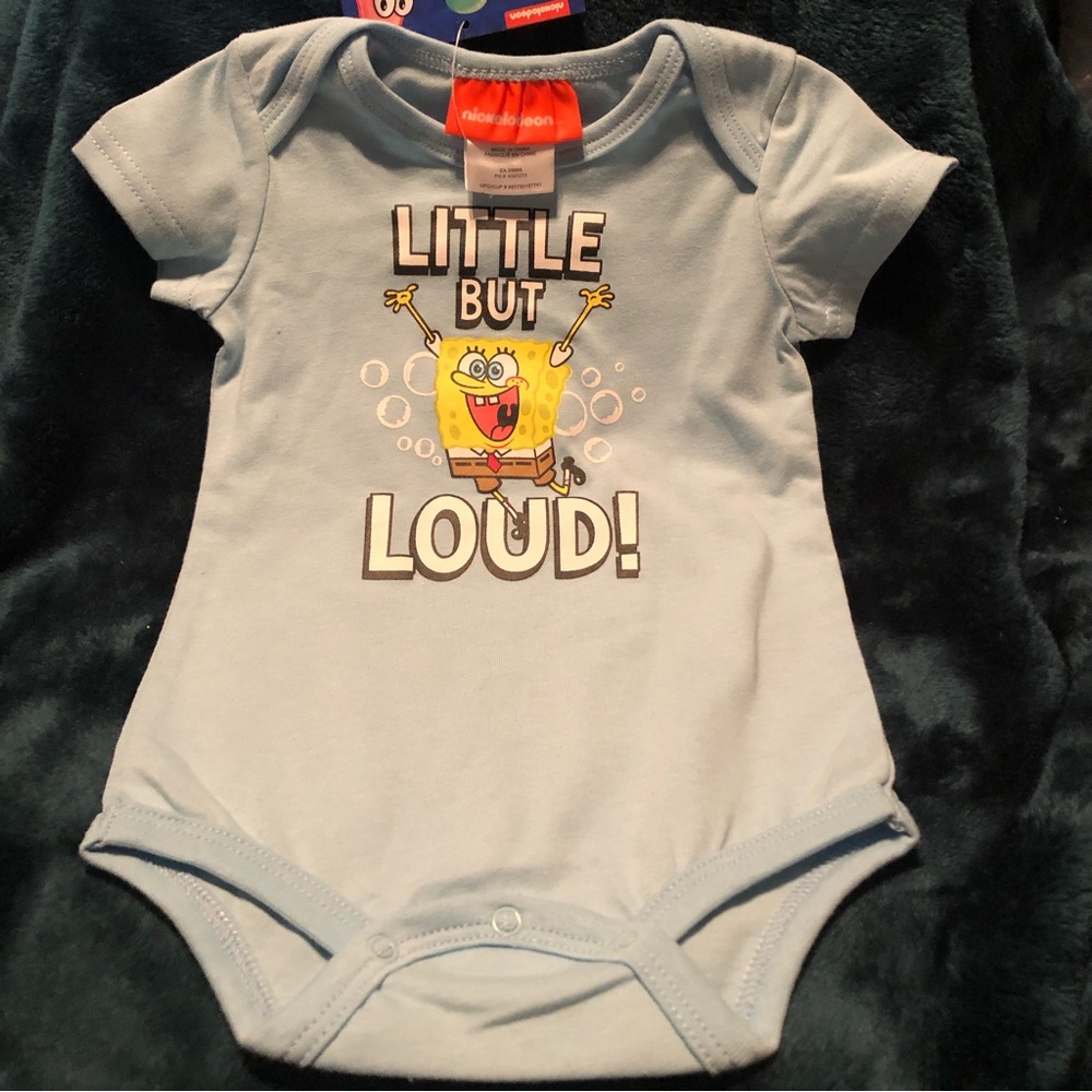 🤑3/$15🤑 Sponge Bob Short Sleeve Romper Suit for Infants